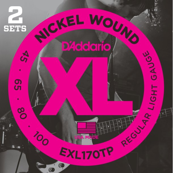 D'Addario EXL170TP, 045 - 100 (Twin-Pack)